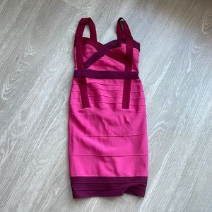 Pink bandage dress